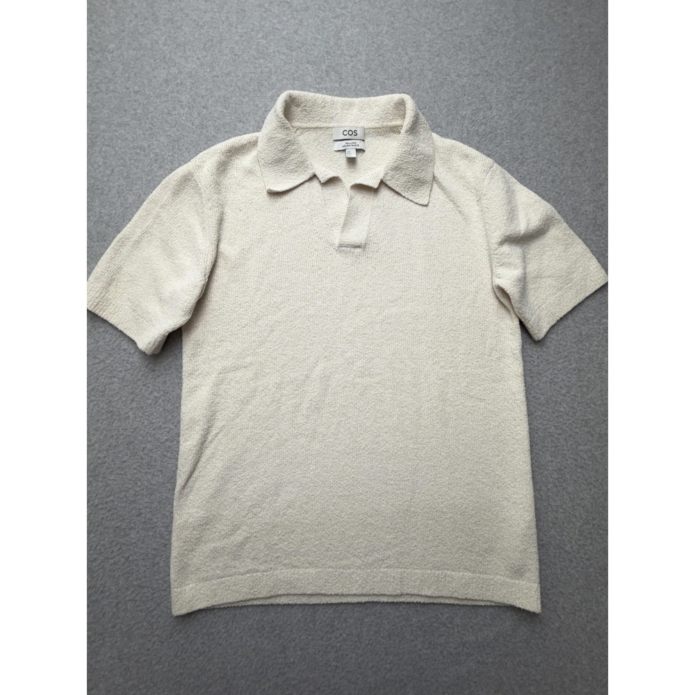 COS Cream Short-Sleeve Polo Shirt